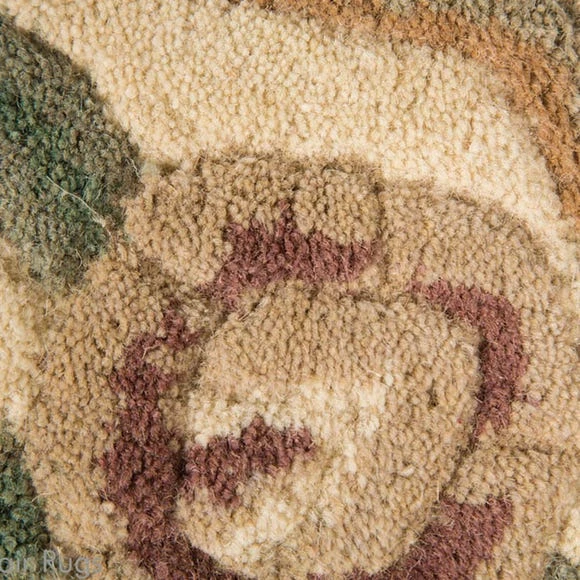 Flair Fawn Lotus Premium Aubusson Rug 5 Flair Fawn Lotus Premium Aubusson Rug - Image 3