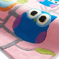 Pink Hong Kong Owl Rug -Modern Rugs Home 1000096055 alt02