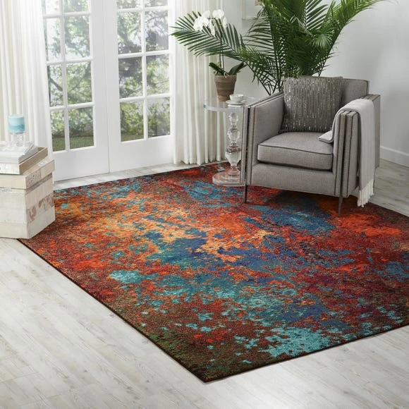 Nourison Multi Coloured Celestial Atlantic Rug 6 Nourison Multi Coloured Celestial Atlantic Rug - Image 4