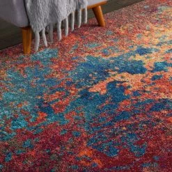 Nourison Multi Coloured Celestial Atlantic Rug 12 Nourison Multi Coloured Celestial Atlantic Rug -Modern Rugs Home 1000098164 alt04