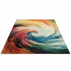 Nourison Multi Coloured Celestial Wave Rug 13 Nourison Multi Coloured Celestial Wave Rug -Modern Rugs Home 1000098170 alt05