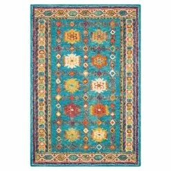 Nourison Vibrant 2 Teal Rug 10 Nourison Vibrant 2 Teal Rug -Modern Rugs Home 1000112298 alt02