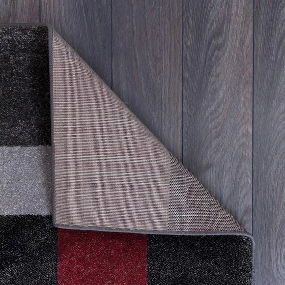 Dunelm Red Chunky Blocks Rug 5 Dunelm Red Chunky Blocks Rug - Image 3