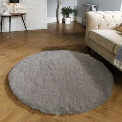 Dunelm Polar Shaggy Circle Rug 13 Dunelm Polar Shaggy Circle Rug -Modern Rugs Home 1000117227 alt01