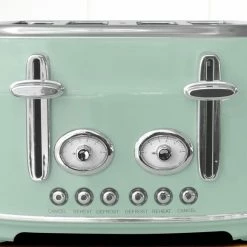 Dunelm Retro Seafoam 4 Slice Toaster 7 Dunelm Retro Seafoam 4 Slice Toaster -Modern Rugs Home 1000119985 alt01