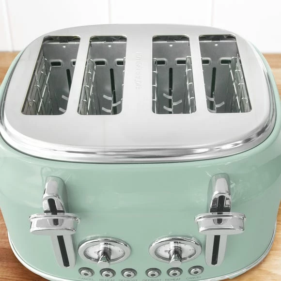 Dunelm Retro Seafoam 4 Slice Toaster 5 Dunelm Retro Seafoam 4 Slice Toaster - Image 3