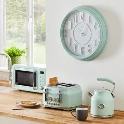 Dunelm Retro Seafoam 4 Slice Toaster 9 Dunelm Retro Seafoam 4 Slice Toaster -Modern Rugs Home 1000119985 alt03