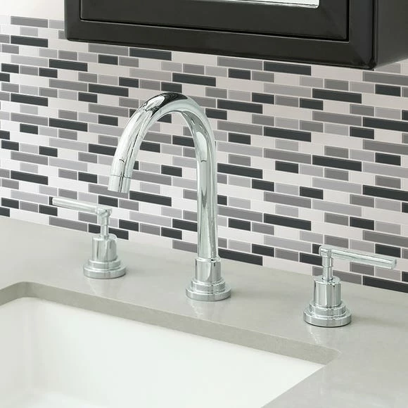 InHome Smoked Glass Self Adhesive Backsplash Tiles 4 InHome Smoked Glass Self Adhesive Backsplash Tiles - Image 2