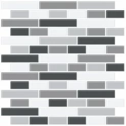 InHome Smoked Glass Self Adhesive Backsplash Tiles 10 InHome Smoked Glass Self Adhesive Backsplash Tiles -Modern Rugs Home 1000136077 alt02