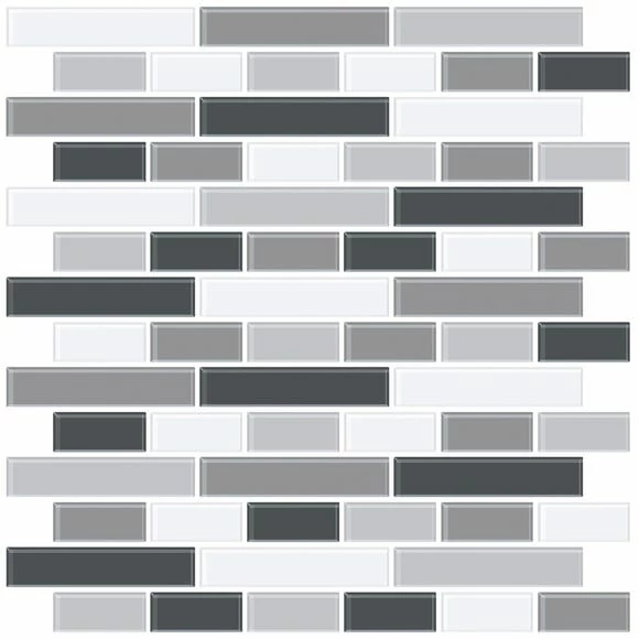 InHome Smoked Glass Self Adhesive Backsplash Tiles 5 InHome Smoked Glass Self Adhesive Backsplash Tiles - Image 3