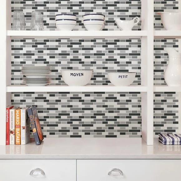 InHome Smoked Glass Self Adhesive Backsplash Tiles 8 InHome Smoked Glass Self Adhesive Backsplash Tiles - Image 6