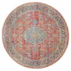 Nourison Ankara Global 1 Round Rug -Modern Rugs Home 1000143057 alt01