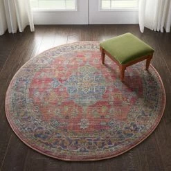 Nourison Ankara Global 1 Round Rug -Modern Rugs Home 1000143057 alt02