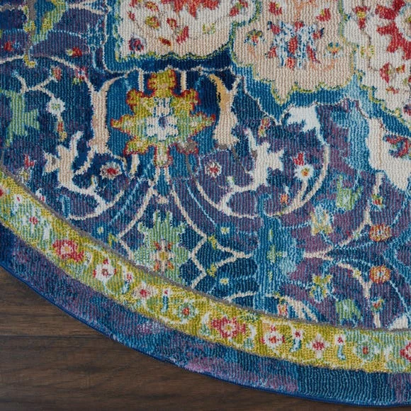 Nourison Ankara Global 3 Round Rug 8 Nourison Ankara Global 3 Round Rug - Image 6