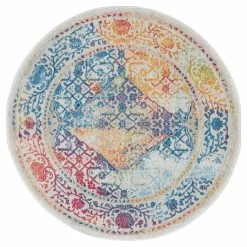 Nourison Ankara Global 4 Round Rug -Modern Rugs Home 1000143066 alt01
