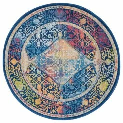 Nourison Ankara Global 4 Round Rug -Modern Rugs Home 1000143066 alt02