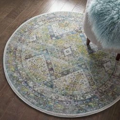 Nourison Ankara Global 7 Round Rug 10 Nourison Ankara Global 7 Round Rug -Modern Rugs Home 1000143076 alt02