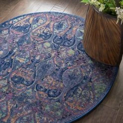 Nourison Ankara Global 8 Round Rug 10 Nourison Ankara Global 8 Round Rug -Modern Rugs Home 1000143079 alt02