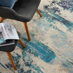 Nourison Teal Celestial Rug -Modern Rugs Home 1000143084 alt04
