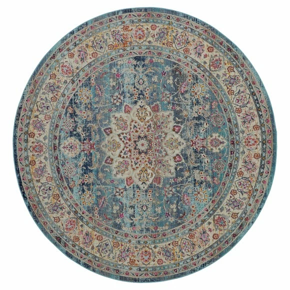 Nourison Vintage Kashan 1 Round Rug 4 Nourison Vintage Kashan 1 Round Rug - Image 2