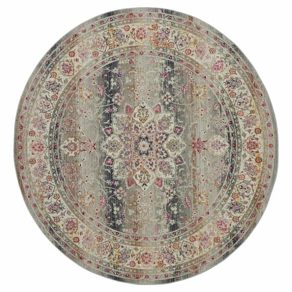 Nourison Vintage Kashan 1 Round Rug 5 Nourison Vintage Kashan 1 Round Rug - Image 3