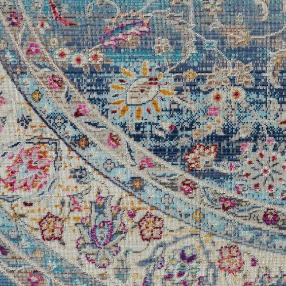 Nourison Vintage Kashan 1 Round Rug 7 Nourison Vintage Kashan 1 Round Rug - Image 5