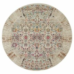 Nourison Vintage Kashan 2 Round Rug 10 Nourison Vintage Kashan 2 Round Rug -Modern Rugs Home 1000143141 alt02