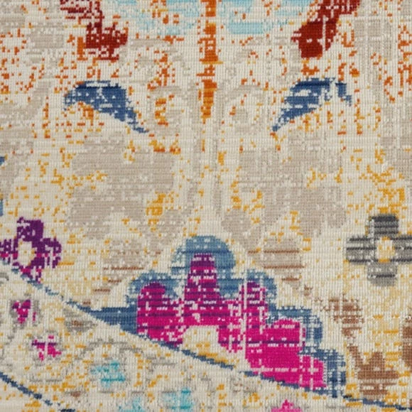 Nourison Vintage Kashan 4 Round Rug 6 Nourison Vintage Kashan 4 Round Rug - Image 4