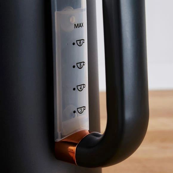 Dunelm 1.7L 3kW Matt Black & Copper Jug Kettle 5 Dunelm 1.7L 3kW Matt Black & Copper Jug Kettle - Image 3