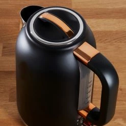 Dunelm 1.7L 3kW Matt Black & Copper Jug Kettle 9 Dunelm 1.7L 3kW Matt Black & Copper Jug Kettle -Modern Rugs Home 1000150235 alt03