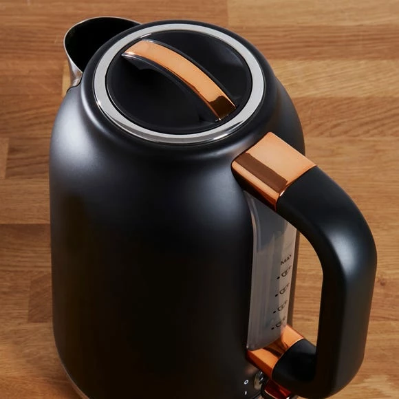 Dunelm 1.7L 3kW Matt Black & Copper Jug Kettle 6 Dunelm 1.7L 3kW Matt Black & Copper Jug Kettle - Image 4
