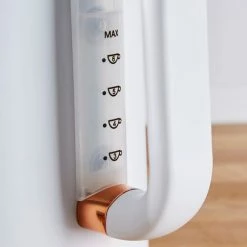 Dunelm 1.7L 3.kW Matt White & Copper Jug Kettle 8 Dunelm 1.7L 3.kW Matt White & Copper Jug Kettle -Modern Rugs Home 1000150236 alt02