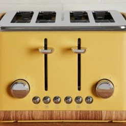 Dunelm Contemporary 4 Slice Ochre Yellow Toaster 9 Dunelm Contemporary 4 Slice Ochre Yellow Toaster -Modern Rugs Home 1000155921 alt03