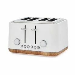 Dunelm Contemporary Matt White 4 Slice Toaster 8 Dunelm Contemporary Matt White 4 Slice Toaster -Modern Rugs Home 1000155922 alt01