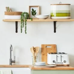 Dunelm Contemporary Matt White 4 Slice Toaster 11 Dunelm Contemporary Matt White 4 Slice Toaster -Modern Rugs Home 1000155922 alt04