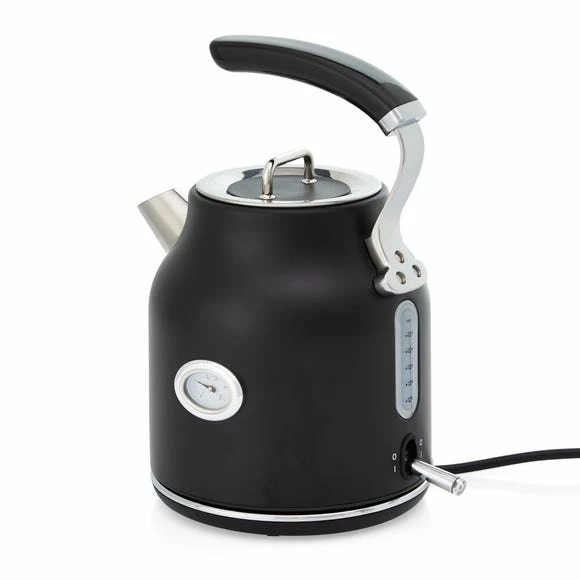 Dunelm Retro 1.7L 3KW Matt Black Kettle 4 Dunelm Retro 1.7L 3KW Matt Black Kettle - Image 2