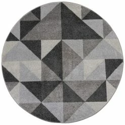 Dunelm Geo Squares Circle Rug 9 Dunelm Geo Squares Circle Rug -Modern Rugs Home 1000158785 alt01