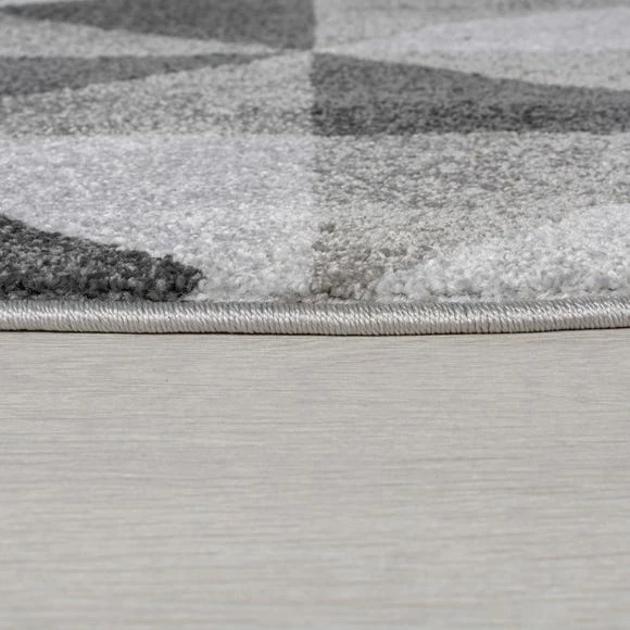 Dunelm Geo Squares Circle Rug 6 Dunelm Geo Squares Circle Rug - Image 4