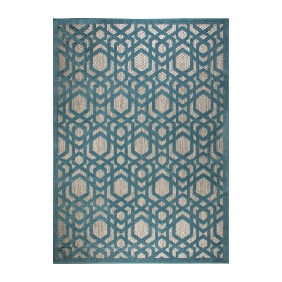 Dunelm Oro Geometric Indoor Outdoor Rug 4 Dunelm Oro Geometric Indoor Outdoor Rug - Image 2