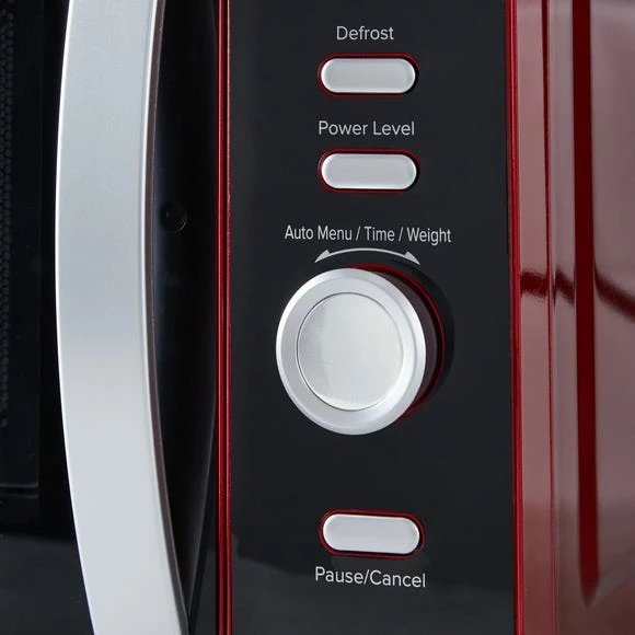 Dunelm Spectrum 20L 700W Red Microwave 4 Dunelm Spectrum 20L 700W Red Microwave - Image 2