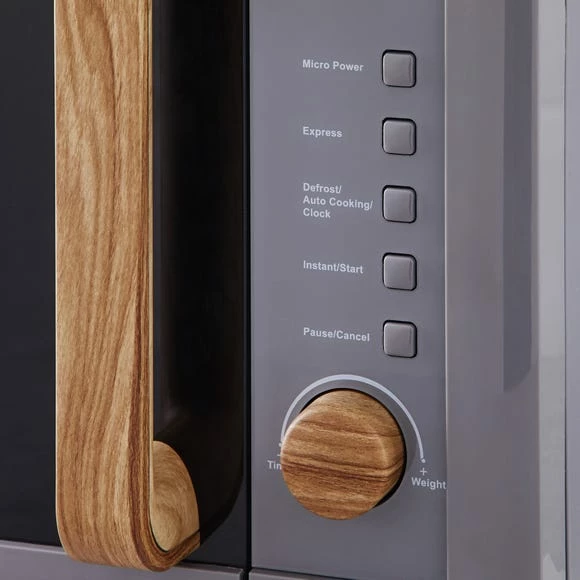 Dunelm Contemporary 20L 700W Grey Microwave 4 Dunelm Contemporary 20L 700W Grey Microwave - Image 2