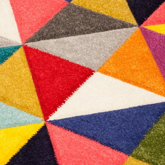 Dunelm Samba Geometric Circle Rug 6 Dunelm Samba Geometric Circle Rug - Image 4