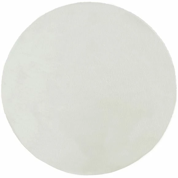 Dunelm Faux Fur Supersoft Lush Circle Rug 4 Dunelm Faux Fur Supersoft Lush Circle Rug - Image 2