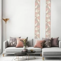 Fine Décor Wallpaper Apex Rose Gold Border 8 Fine Décor Wallpaper Apex Rose Gold Border -Modern Rugs Home 1000171097 alt02