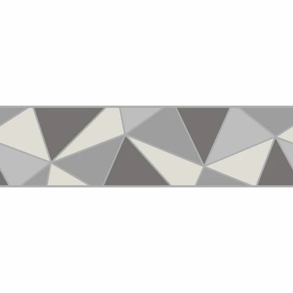 Fine Décor Wallpaper Apex Silver Border 4 Fine Décor Wallpaper Apex Silver Border - Image 2