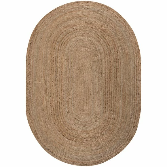 Dunelm Exclusive Braided Jute Oval Rug 4 Dunelm Exclusive Braided Jute Oval Rug - Image 2