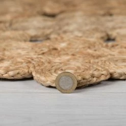 Dunelm Exclusive Hand Made Jute Dia. 150cm Circle Rug 11 Dunelm Exclusive Hand Made Jute Dia. 150cm Circle Rug -Modern Rugs Home 1000172278 alt03