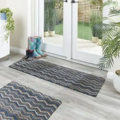 Dunelm Missouri Recycled Cotton Long Doormat -Modern Rugs Home 1000180113 alt01