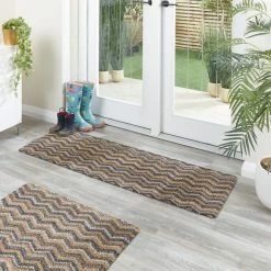 Dunelm Missouri Recycled Cotton Long Doormat -Modern Rugs Home 1000180113 alt02