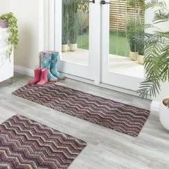 Dunelm Missouri Recycled Cotton Long Doormat -Modern Rugs Home 1000180113 alt03